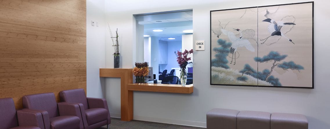 Dr. Hung's Office Reception Desk