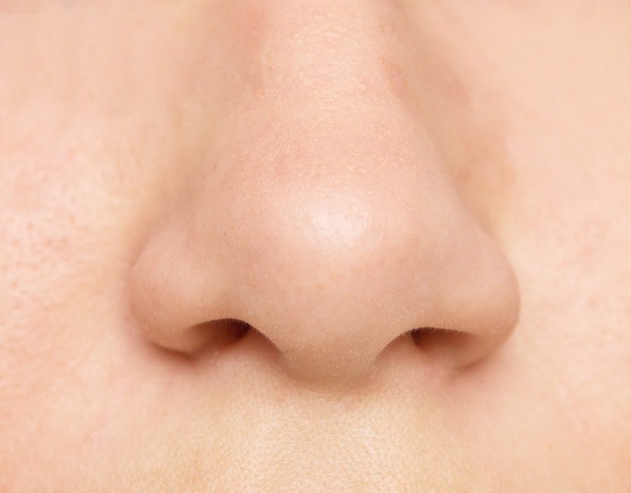 Close up image of a nose